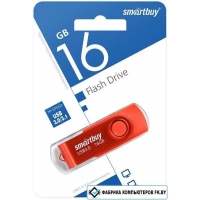 USB Flash SmartBuy Twist 3.0 16GB (красный) USB Flash SmartBuy Twist 3.0 16GB (красный)
