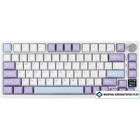 Клавиатура Ajazz AK820 Pro (белый/фиолетовый, Ajazz Gift)