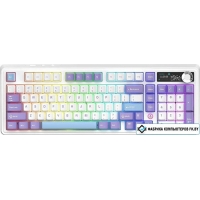 Клавиатура Ajazz AK980 V2 (фиолетовый/белый/синий, Ajazz Gift)