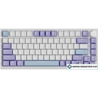Клавиатура Ajazz AK820 (белый/фиолетовый, Ajazz Sea Salt)