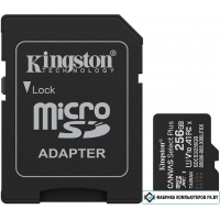 Карта памяти Kingston Canvas Select Plus microSDXC 256GB SDCS3/256GB (с адаптером) Карта памяти Kingston Canvas Select Plus microSDXC 256GB SDCS3/256GB (с адаптером)