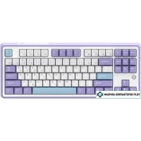 Клавиатура Ajazz AK870 Without Screen (фиолетовый/белый/синий, Ajazz Gift)