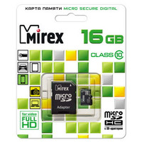 Карта памяти Mirex microSDHC (Class 10) 16GB (13613-AD10SD16)