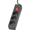 Сетевой фильтр SVEN Optima Base 3 розетки, черный, 5 м
