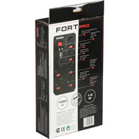 Сетевой фильтр SVEN Fort Pro 6 розеток, черный, 1.8 м