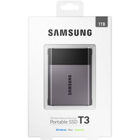 Внешний жесткий диск Samsung Portable SSD T3 1TB [MU-PT1T0B]