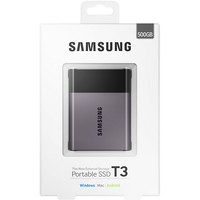 Внешний жесткий диск Samsung Portable SSD T3 500GB [MU-PT500B]