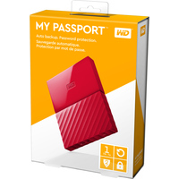 Внешний жесткий диск WD My Passport 1TB [WDBYNN0010BRD]