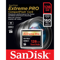 Карта памяти SanDisk Extreme Pro CompactFlash 128GB [SDCFXPS-128G-X46]