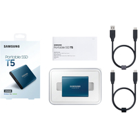 Внешний жесткий диск Samsung T5 500GB (синий)