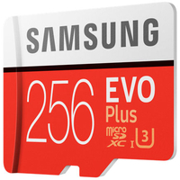 Карта памяти Samsung EVO Plus microSDXC UHS-I, U3 + адаптер 256GB (MB-MC256GA)