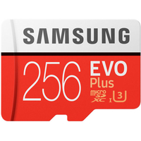Карта памяти Samsung EVO Plus microSDXC UHS-I, U3 + адаптер 256GB (MB-MC256GA)