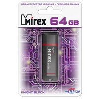 USB Flash Mirex Knight Black 64GB [13600-FMUKNT64]
