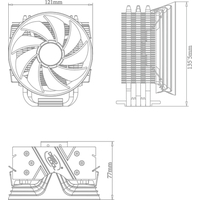 Кулер для процессора DeepCool GAMMAXX 300 R DP-MCH3-GMX300RD
