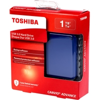 Внешний накопитель Toshiba Canvio Advance HDTC910EL3AA 1TB (синий)