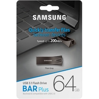 USB Flash Samsung BAR Plus 64GB (титан)