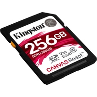 Карта памяти Kingston Canvas React SDR/256GB SDXC 256GB