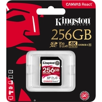 Карта памяти Kingston Canvas React SDR/256GB SDXC 256GB