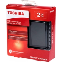 Внешний накопитель Toshiba Canvio Advance HDTC920EK3AA 2TB (черный)