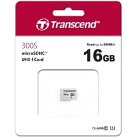 Карта памяти Transcend microSDHC 300S 16GB (TS16GUSD300S)