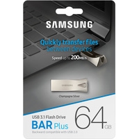 USB Flash Samsung BAR Plus 64GB (серебристый)