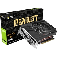 Видеокарта Palit GeForce GTX 1660 Super StormX OC 6GB GDDR6 NE6166SS18J9-161F