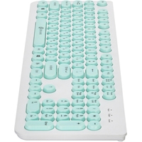 Клавиатура Oklick 400MR (белый/мятный)