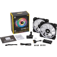 Вентилятор для корпуса Corsair LL140 RGB 2 шт. (с контроллером)