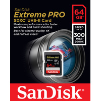 Карта памяти SanDisk Extreme PRO UHS-II SDXC 64GB [SDSDXPK-064G-GN4IN]