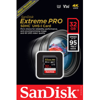 Карта памяти SanDisk Extreme PRO V30 SDHC 32GB [SDSDXXG-032G-GN4IN]