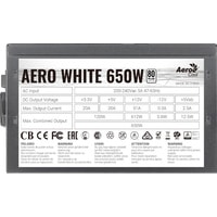 Блок питания AeroCool Aero White 650W