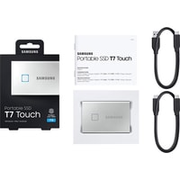 Внешний накопитель Samsung T7 Touch 500GB (серебристый)