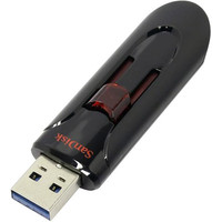 USB Flash SanDisk Cruzer Glide 256GB (черный) [SDCZ60-256G-B35]