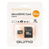 Карта памяти QUMO microSDHC (Class 6) 8GB (QM8GMICSDHC6)