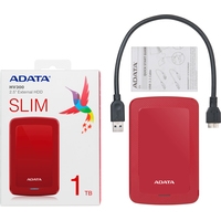 Внешний накопитель A-Data HV300 AHV300-2TU31-CRD 2TB (красный)