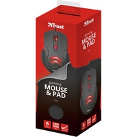 Игровая мышь Trust Ziva gaming mouse with mouse pad 21963