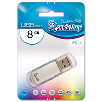 USB Flash Smart Buy 8GB V-Cut Silver [SB8GBVC-S]