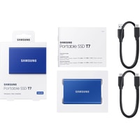 Внешний накопитель Samsung T7 500GB (синий)