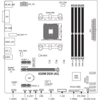 Материнская плата Gigabyte A520M DS3H (rev. 1.0)