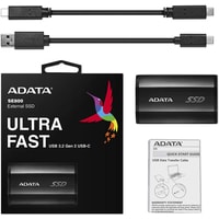 Внешний накопитель A-Data SE800 512GB ASE800-512GU32G2-CBK (черный)