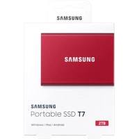 Внешний накопитель Samsung T7 2TB (красный)