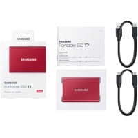 Внешний накопитель Samsung T7 500GB (красный)