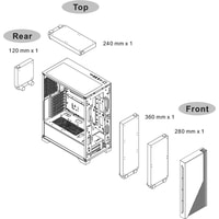 Корпус Thermaltake H330 TG CA-1R8-00M1WN-00