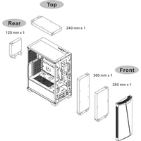 Корпус Thermaltake H350 TG RGB CA-1R9-00M1WN-00