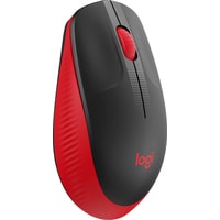 Мышь Logitech M190 (черный/красный)