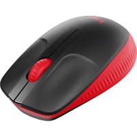 Мышь Logitech M190 (черный/красный)