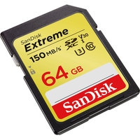 Карта памяти SanDisk Extreme SDXC SDSDXV6-064G-GNCIN 64GB
