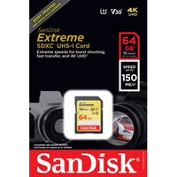 Карта памяти SanDisk Extreme SDXC SDSDXV6-064G-GNCIN 64GB