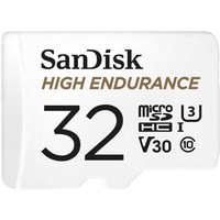 Карта памяти SanDisk High Endurance microSDHC SDSQQNR-032G-GN6IA 32GB (с адаптером)