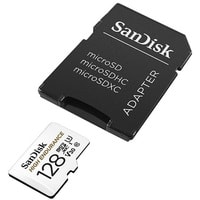 Карта памяти SanDisk High Endurance microSDXC SDSQQNR-128G-GN6IA 128GB (с адаптером)